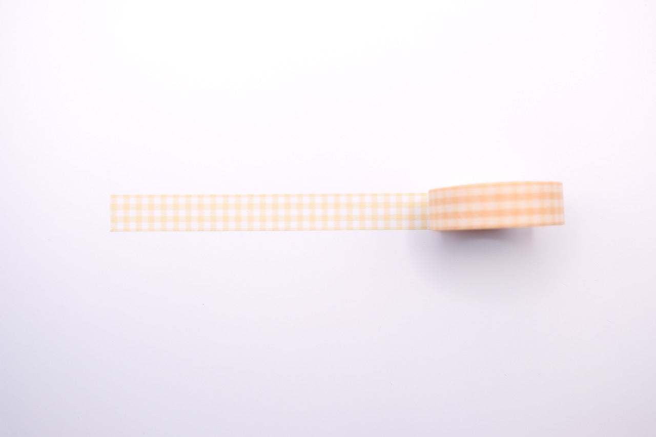 Papier Platz - Washi Tape - Gingham Check Yellow