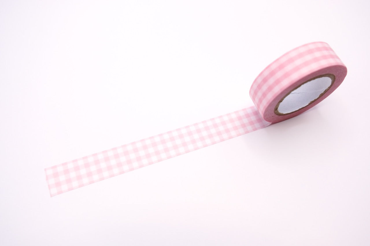 Papier Platz - Washi Tape - Gingham Check Pink