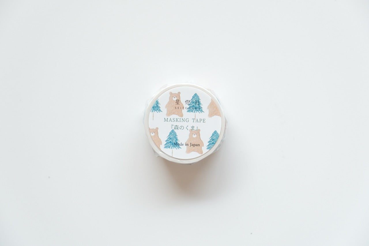 Seitousha Washi Tape - Spring/Summer 2025 - Forest Bear