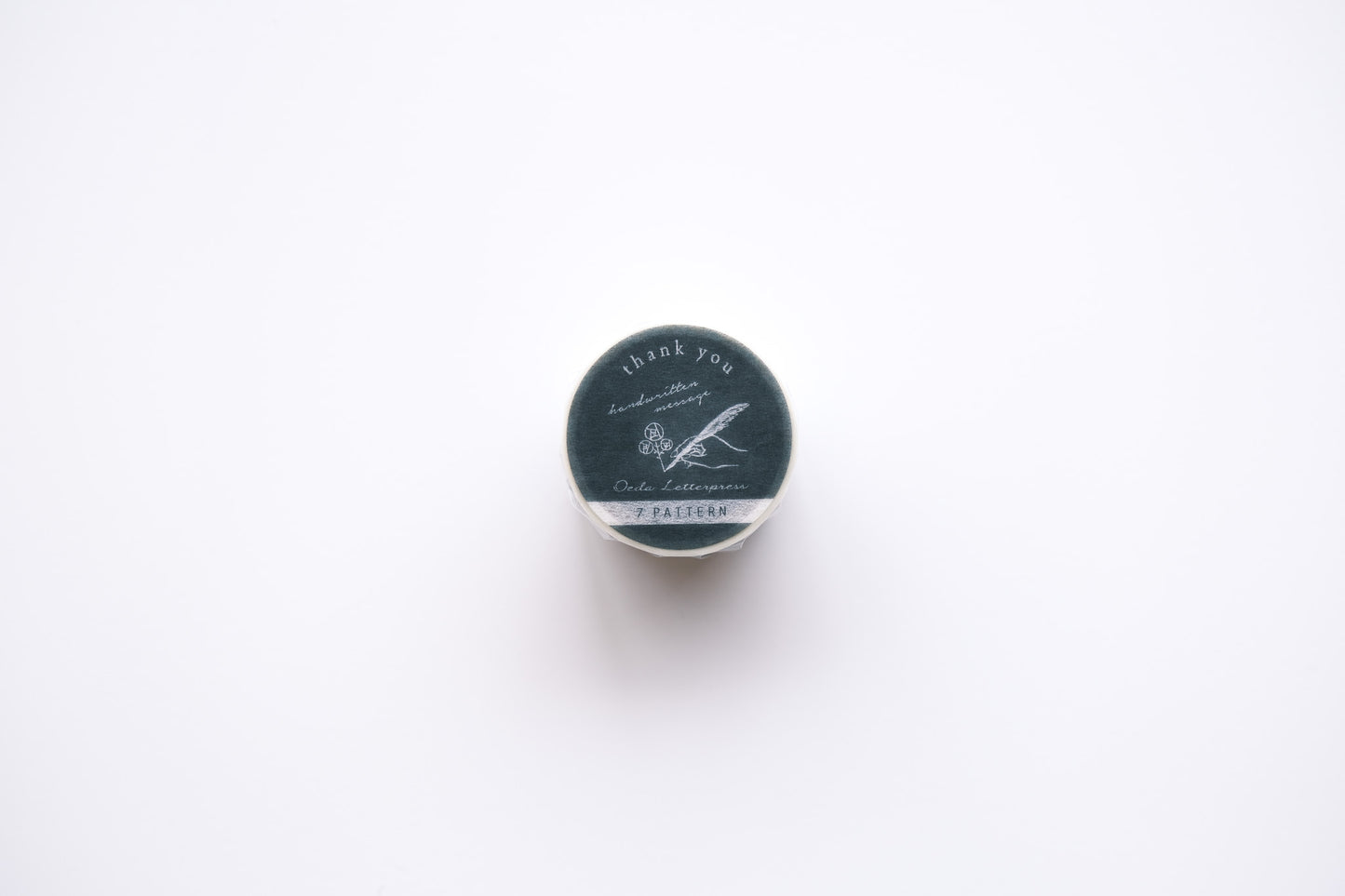 Oeda Letterpress Washi Tape - 7 Pattern - Handwritten Thank You