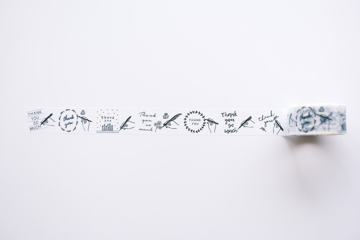 Oeda Letterpress Washi Tape - 7 Pattern - Handwritten Thank You