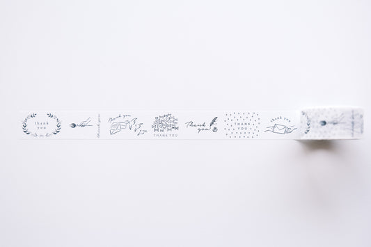 Oeda Letterpress Washi Tape - 7 Pattern - Thank You