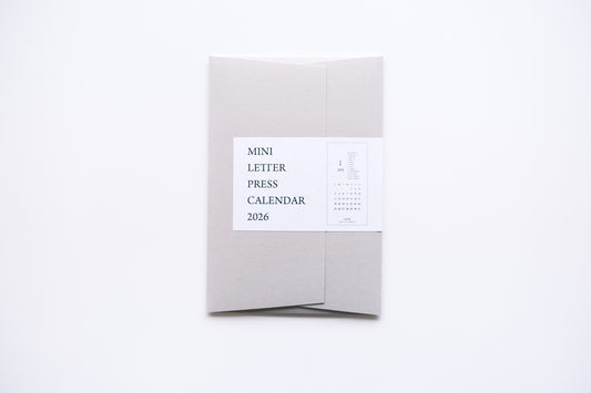 Oeda Letterpress - Mini Letterpress 2026 Calendar