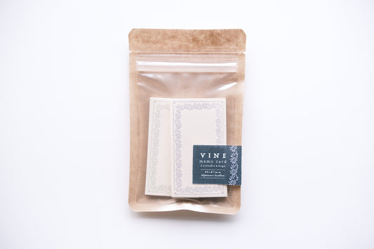 Oeda Letterpress Memo Card - Lavendar & Sage
