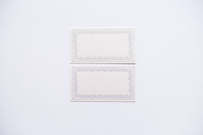 Oeda Letterpress Memo Card - Lavendar & Sage