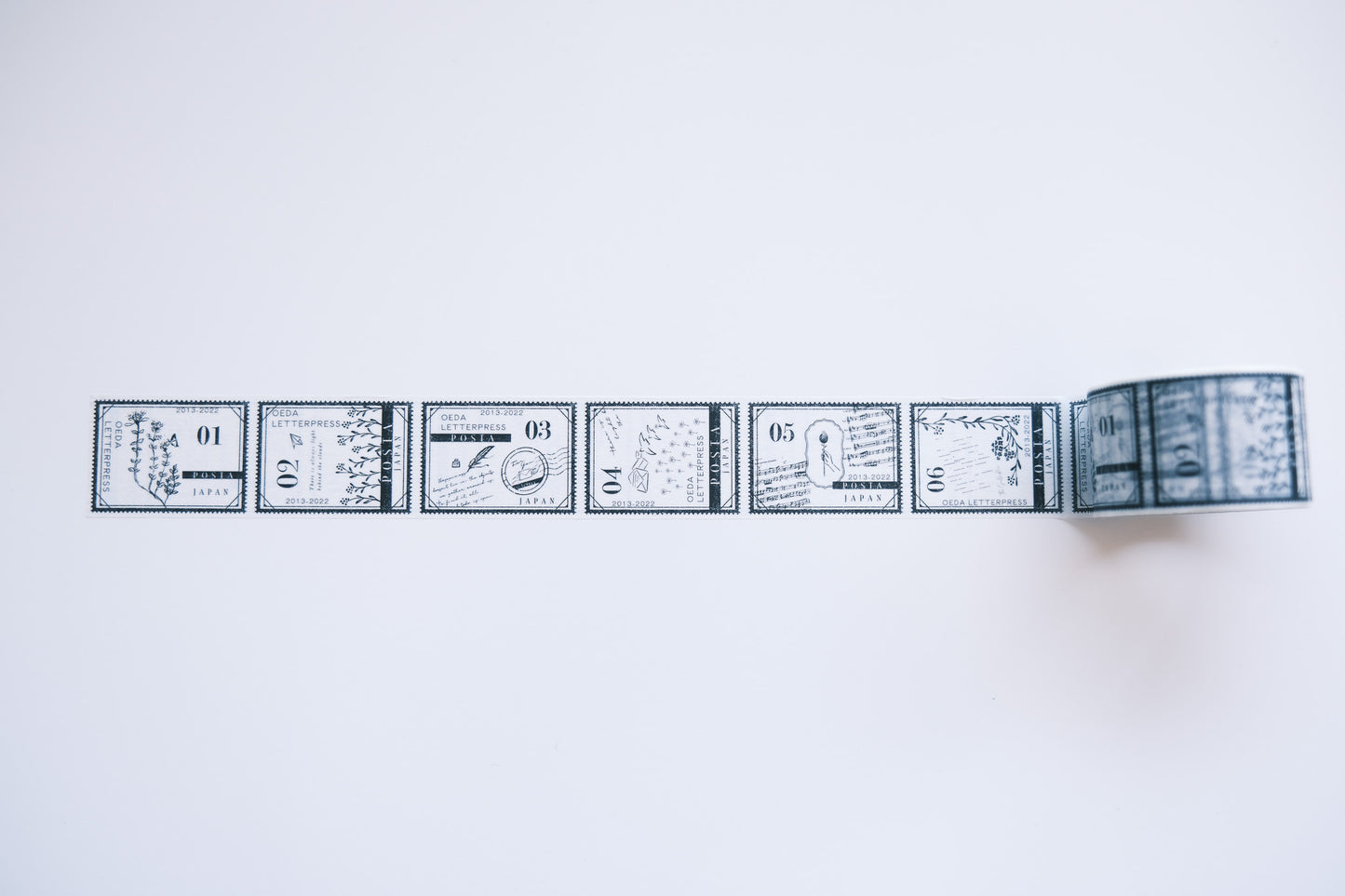 Oeda Letterpress Washi Tape - Stamp Design 01-06