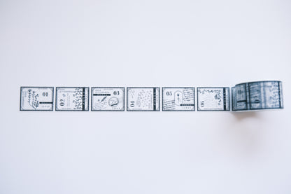 Oeda Letterpress Washi Tape - Stamp Design 01-06