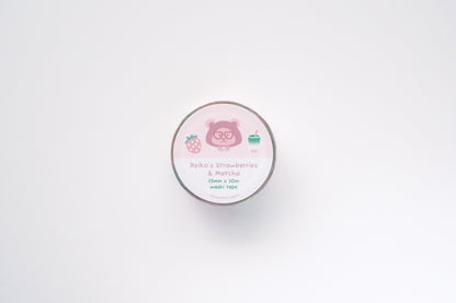 Designed by Steph! - Reiko's Strawberries & Matcha Washi Tape