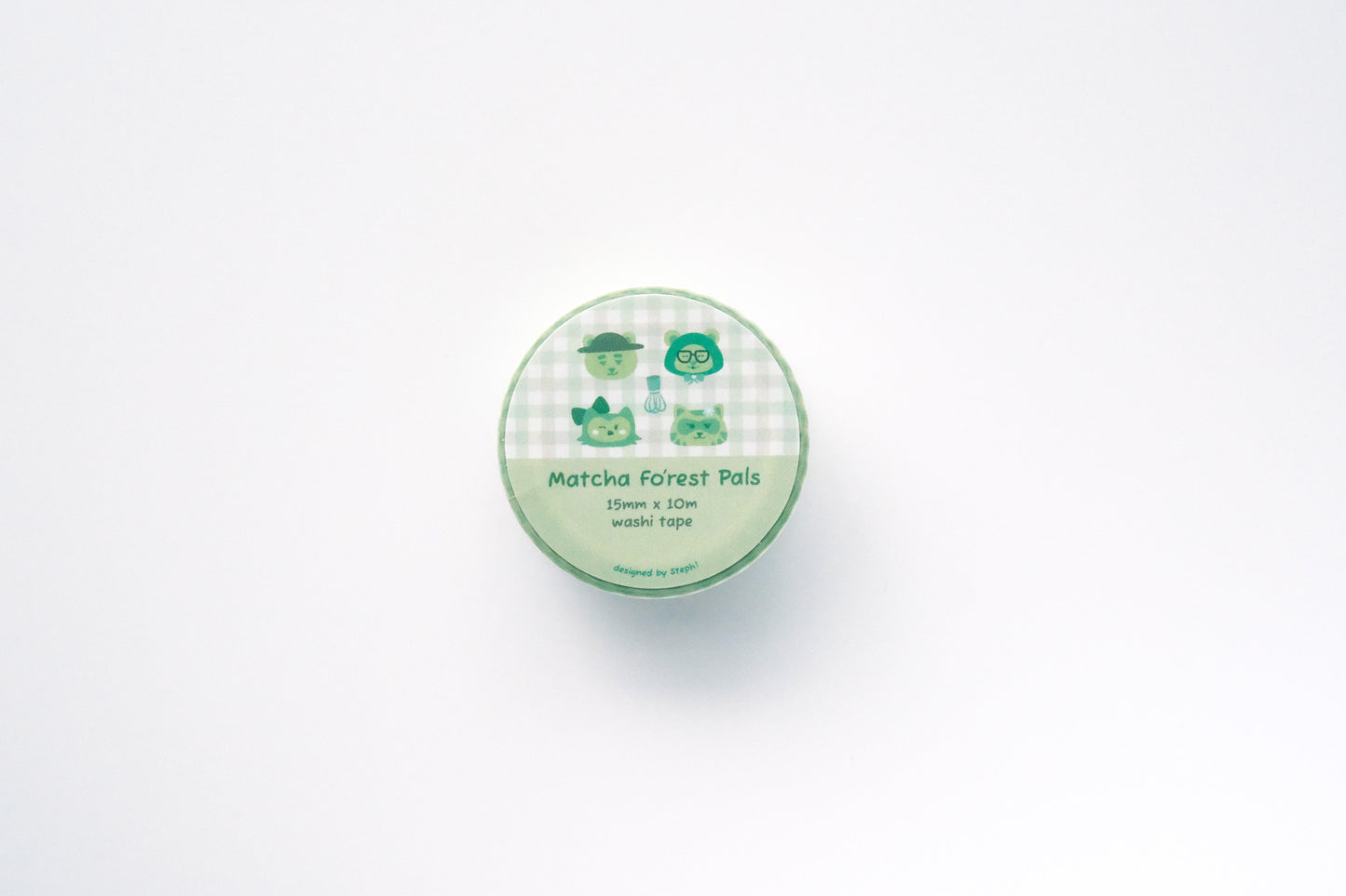 Designed by Steph! - Matcha Fo'rest Pals Washi Tape