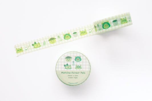 Designed by Steph! - Matcha Fo'rest Pals Washi Tape