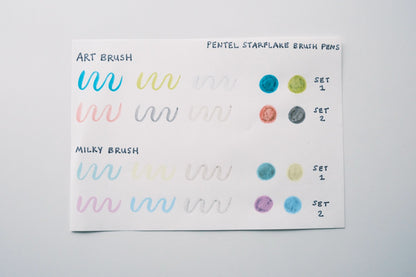 Pentel Starflake Brush Pens - Art Brush Set 1