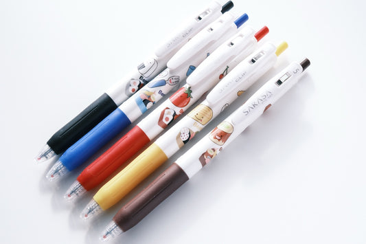 Zebra Sarasa Clip Gel Pen - Bento Edition - 0.5mm - 5 Color Set