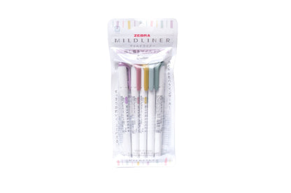 Zebra Mildliner 5 Color Set - Calm & Mild