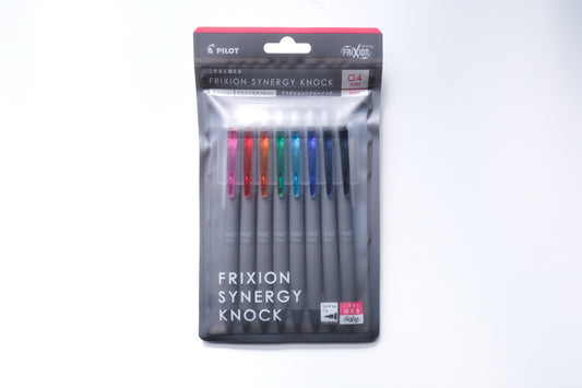 Pilot FriXion Synergy Knock Gel Pen - 0.4 mm - 8 Color Set