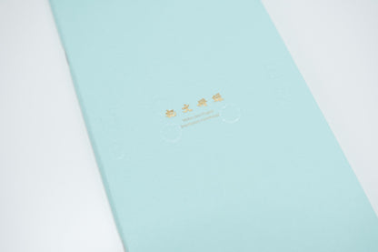 Aoto Letterpress - PAPERJOY Impression Notebook - Light Blue