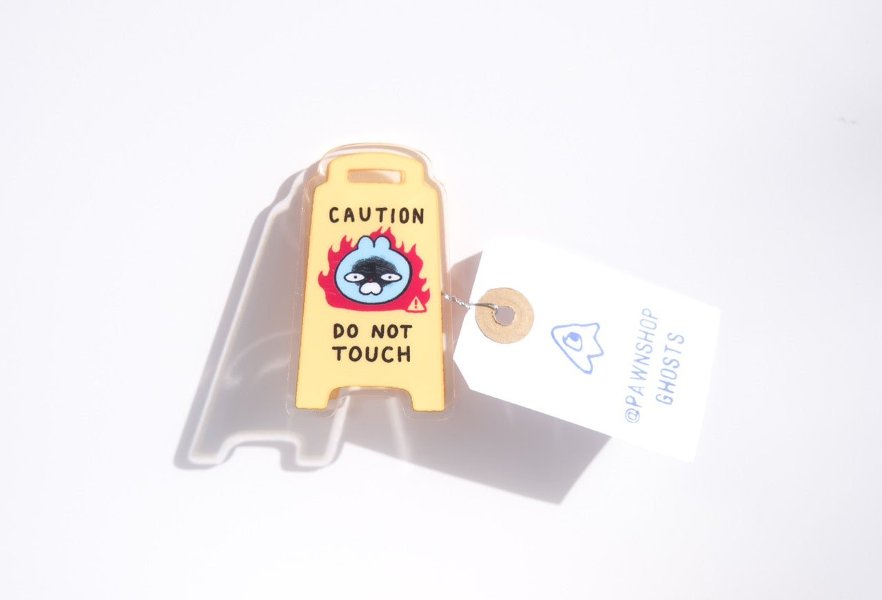 Pawnshop Ghosts Acrylic Bag Clip - Don't Touch
