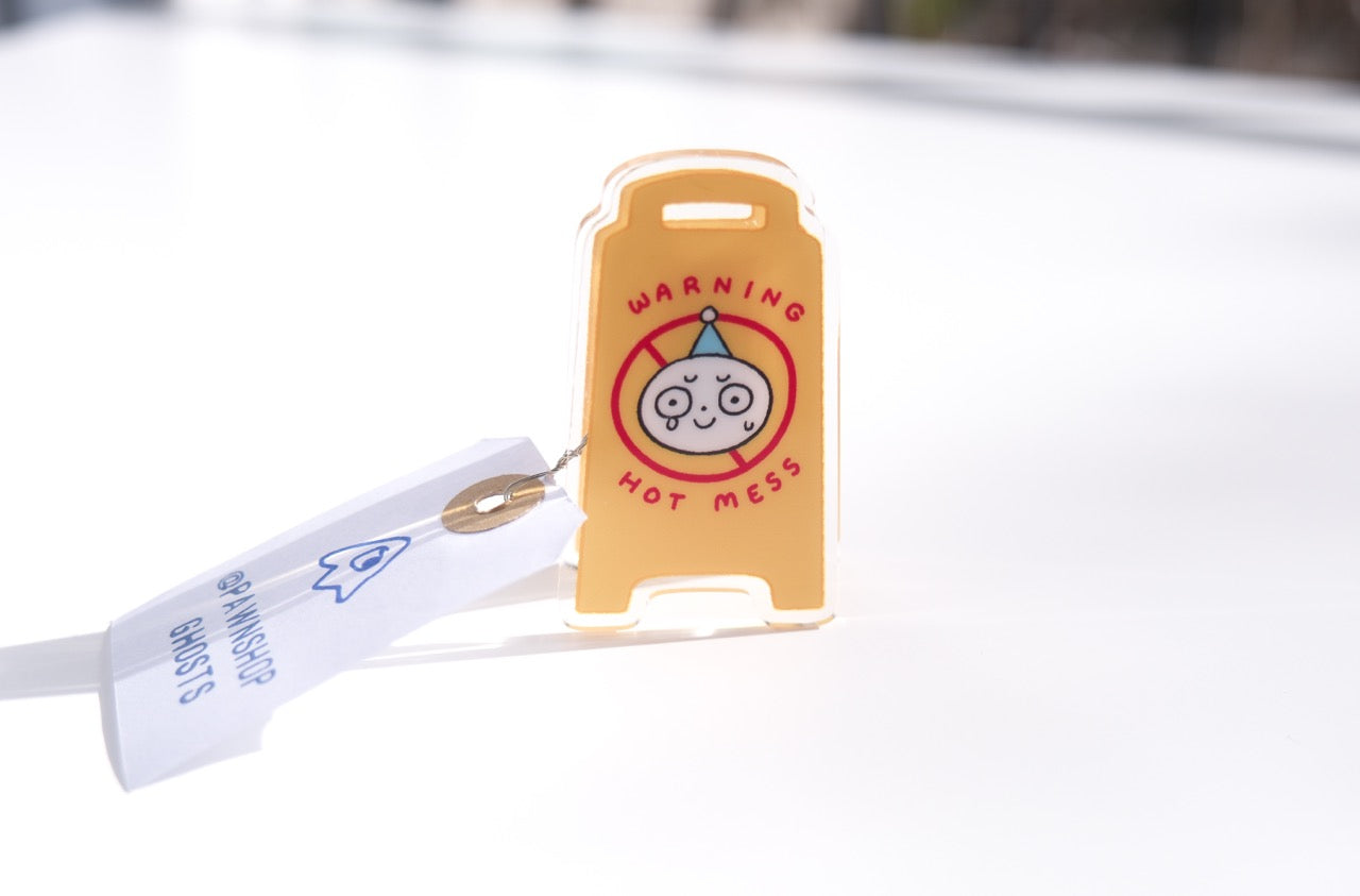 Pawnshop Ghosts Acrylic Bag Clip - Don't Touch