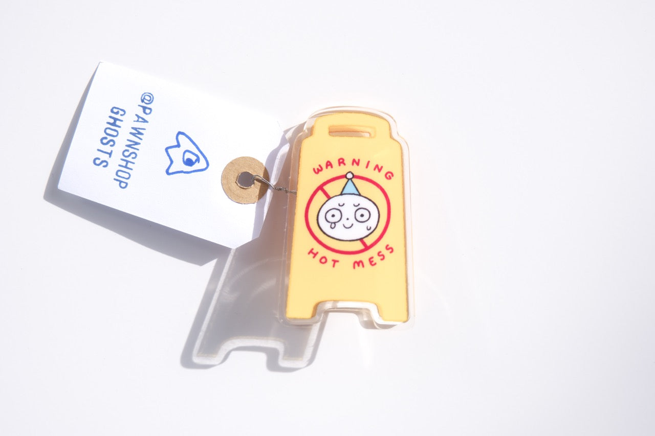 Pawnshop Ghosts Acrylic Bag Clip - Don't Touch