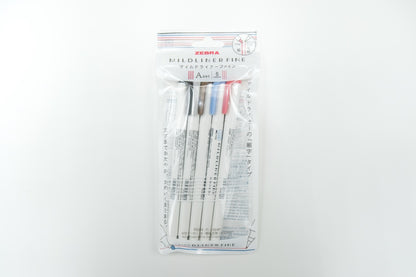Zebra Mildliner Fine Highlighter 5 Color Set - Set A