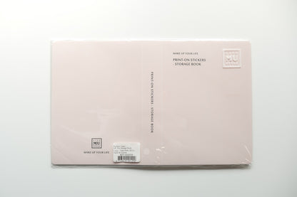 MU Print-On Stickers Storage Book