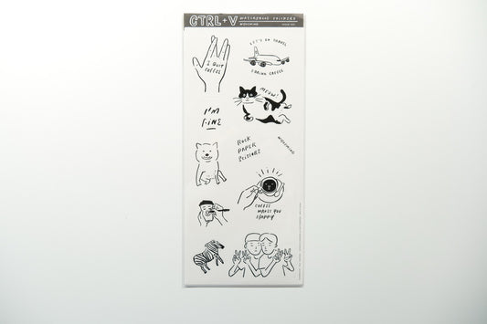 WHOSMiNG Sticker Sheet - CTRL+V Series - Issue 001
