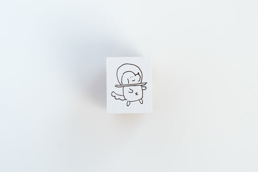Ginny Lambkin - Rubber Stamp - Space Dog