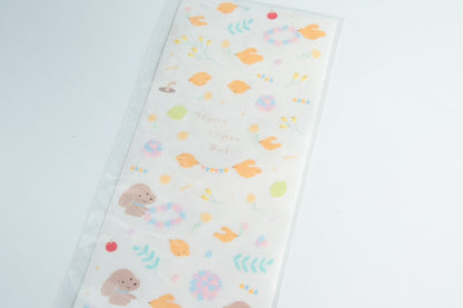 Ginny Lambkin - Clear Kiss-Cut Sticker Sheet - Flying Lemon Bird