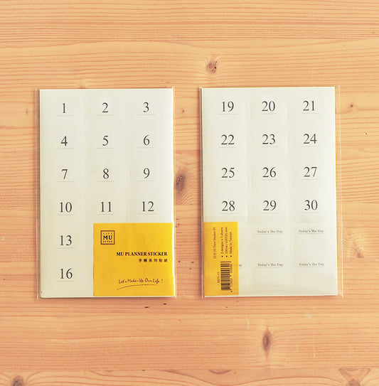 MU Planner Date Sticker Sheet – Style 1