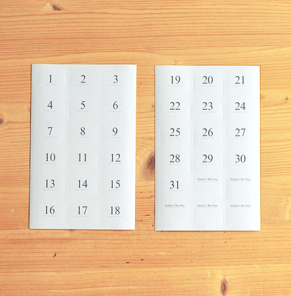 MU Planner Date Sticker Sheet – Style 1