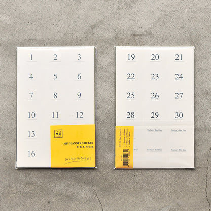 MU Planner Date Sticker Sheet – Style 1