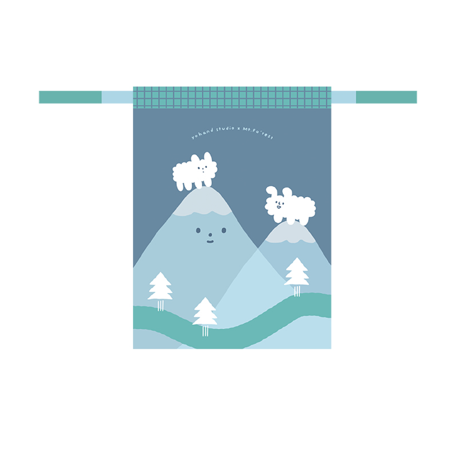 Mt. Fo’rest x Yohand Studio - Drawstring Bag: Dog Cloud Climbing Mt. Fo’rest