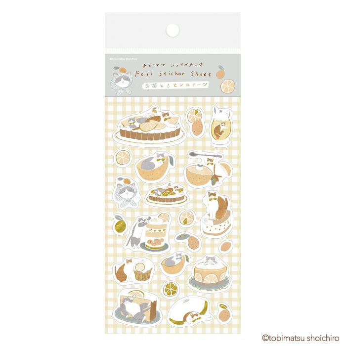 Furukawashiko x Tobimatsu Shoichiro Foil Sticker Sheet - Lemon Sweets