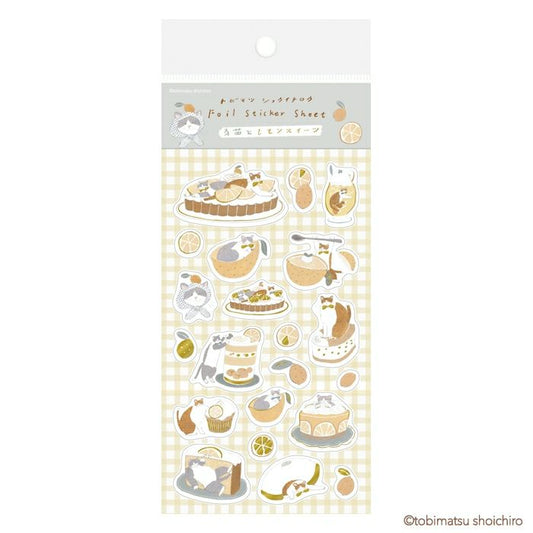 Furukawashiko x Tobimatsu Shoichiro Foil Sticker Sheet - Lemon Sweets