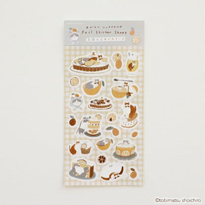 Furukawashiko x Tobimatsu Shoichiro Foil Sticker Sheet - Lemon Sweets