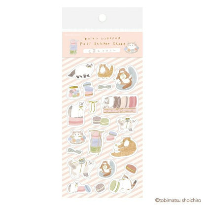 Furukawashiko x Tobimatsu Shoichiro Foil Sticker Sheet - Macarons
