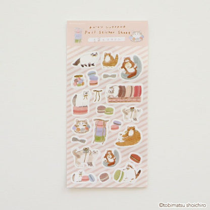 Furukawashiko x Tobimatsu Shoichiro Foil Sticker Sheet - Macarons