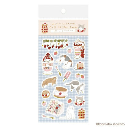 Furukawashiko x Tobimatsu Shoichiro Foil Sticker Sheet - Strawberry Sweets