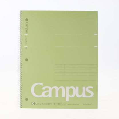 Kokuyo Campus Spiral Notebook College Ruled - 3 Pack