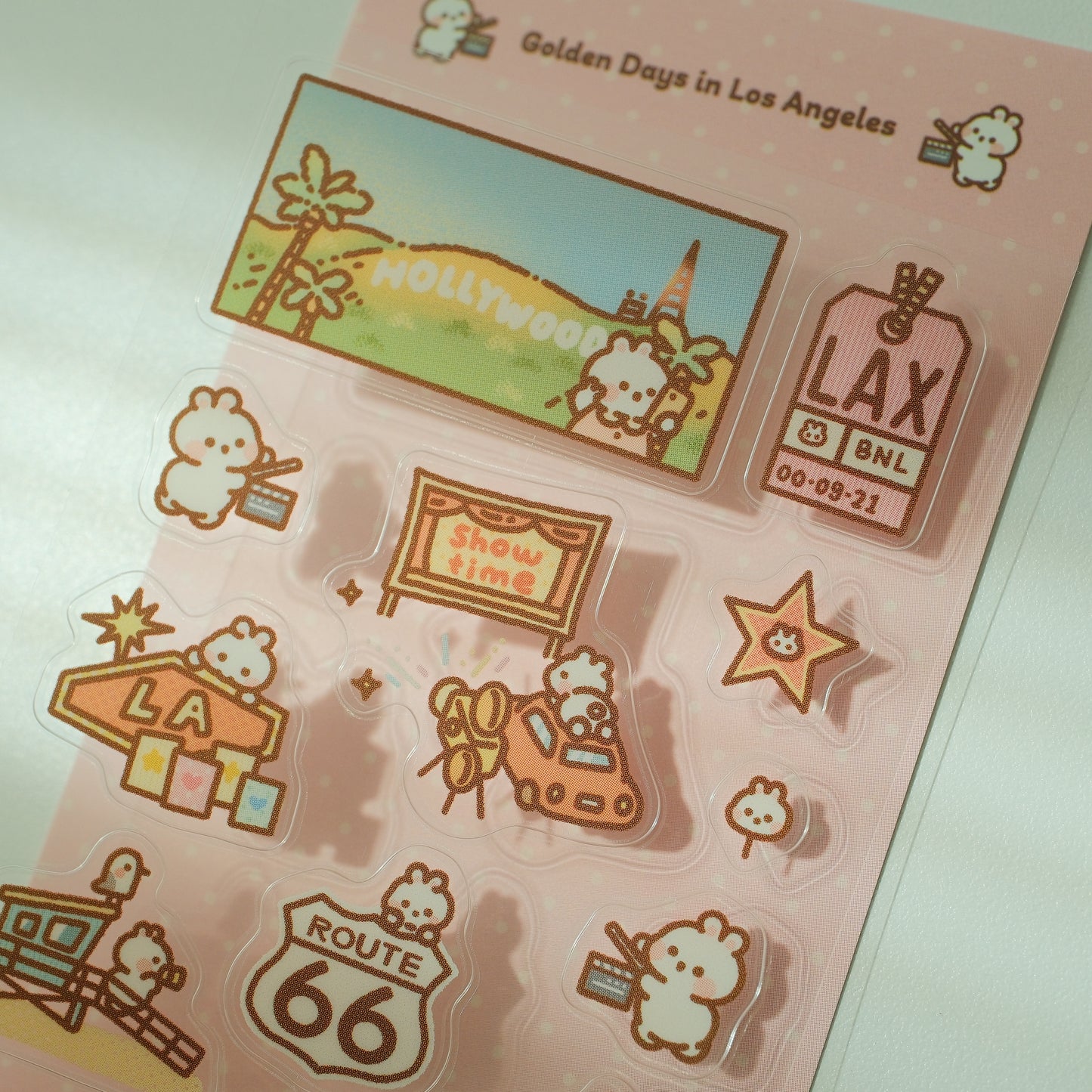 2jingis2jing - Mini Sticker Sheet - Golden Days in Los Angeles