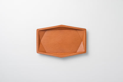 colm Hexa Leather Tray L
