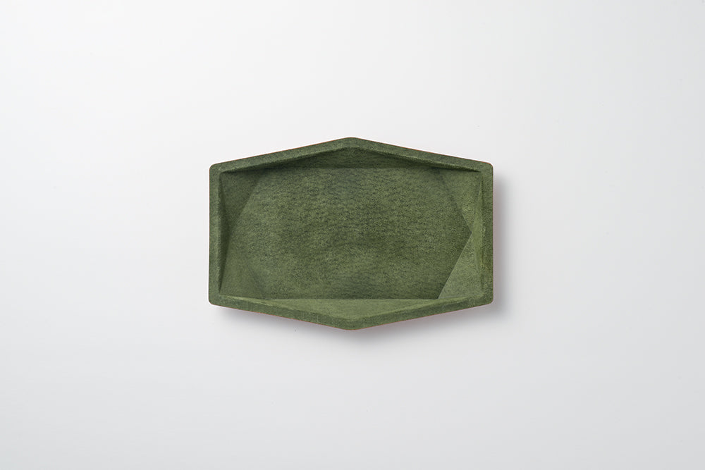colm Hexa Leather Tray L