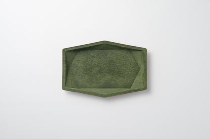 colm Hexa Leather Tray L
