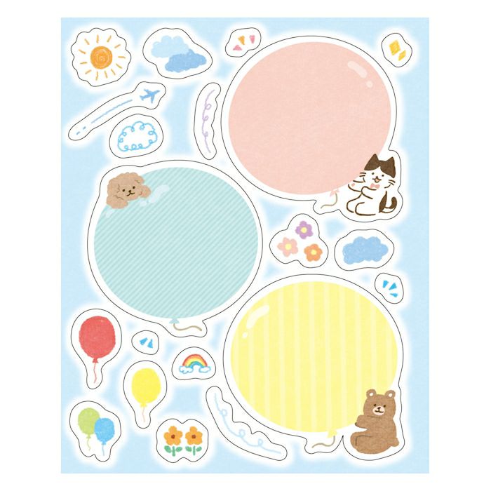 Furukawashiko Message Sticker - Spring Series - Balloon