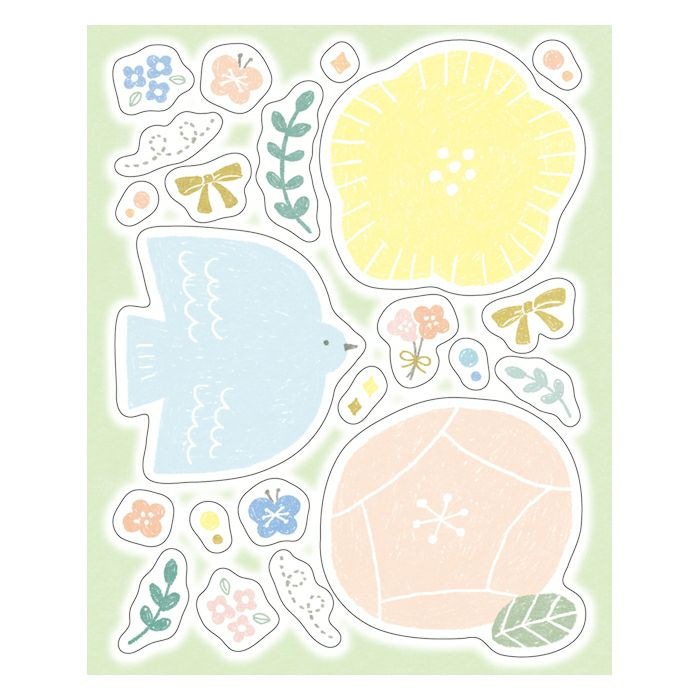 Furukawashiko Message Sticker - Spring Series - Flower