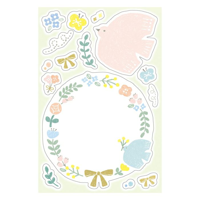 Furukawashiko Message Sticker - Spring Series - Flower