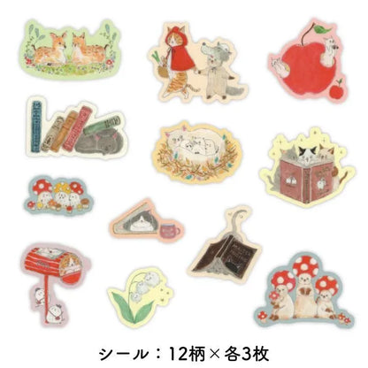 Tocorocomugi - Matchbox Flake Stickers - A Gift from the Forest