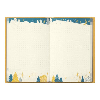 Midori Diary With Embroidered Bookmark - Owl