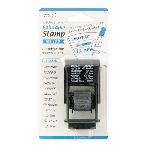 Midori Paintable Stamp - Day and Weather