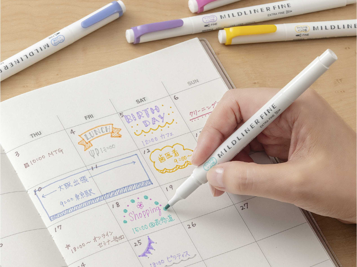 Zebra Mildliner Fine Highlighter