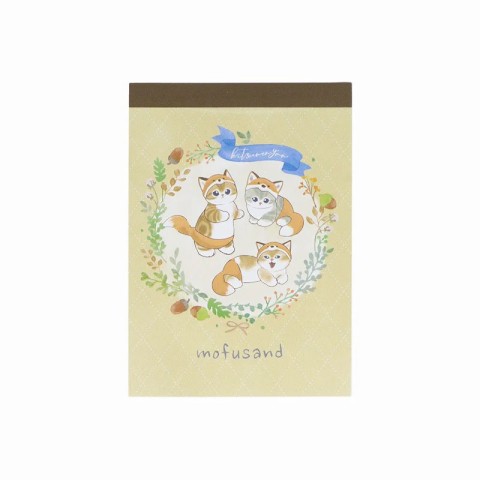 Mofusand Mini Memo Pad - Fox